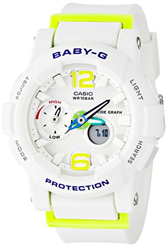 g-shock womens bga180 glide with tide graph baby-g series